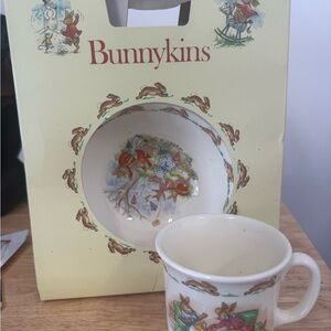 Royal Doulton Bunnykins bowl and cup